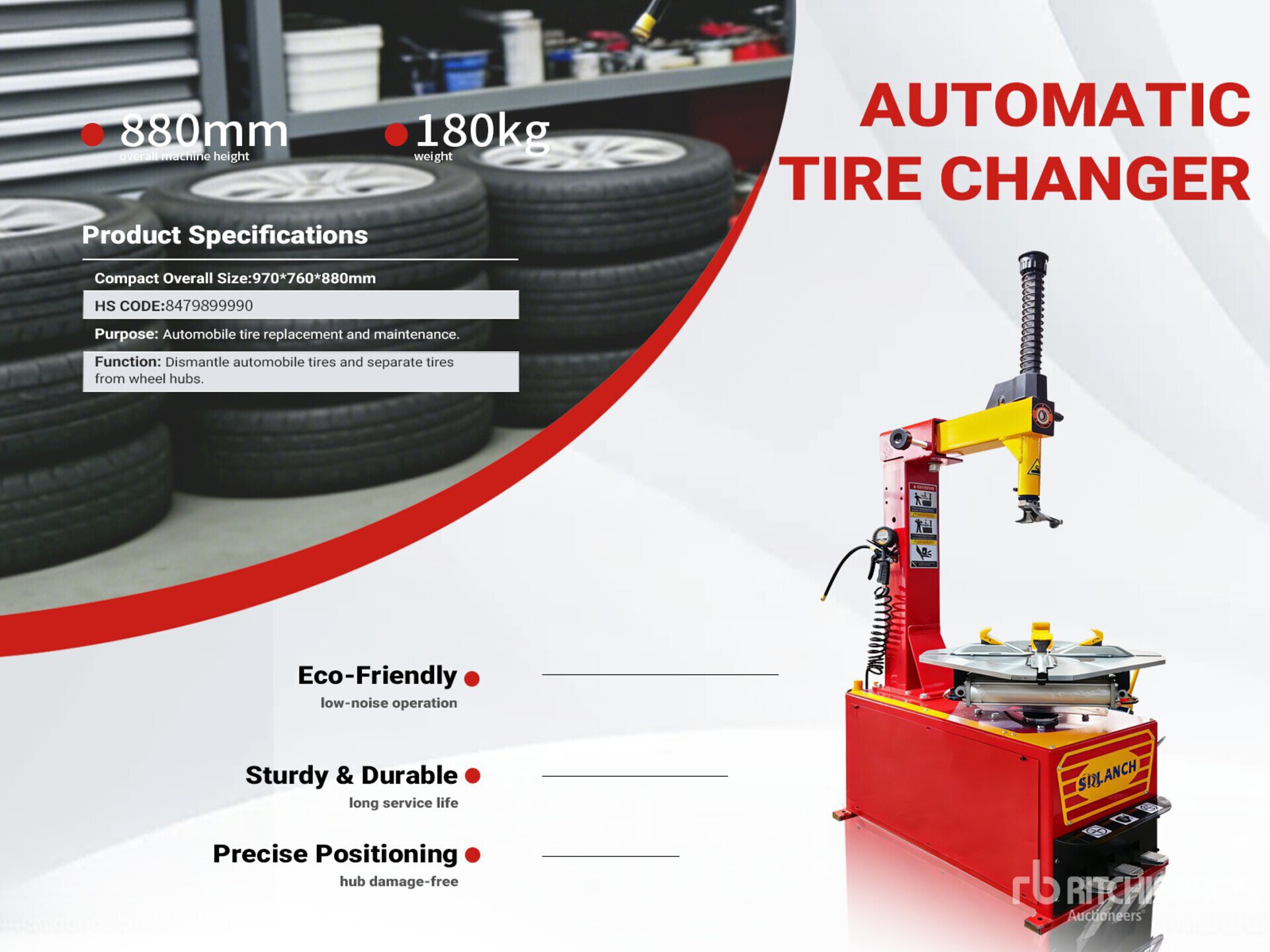 2026 TC-RED Cambiador de Llantas (Sin Usar) / Tire Changer (Unused)