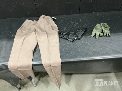 (5) Pairs of Women's Slacks, (40) Pairs of Combat Gloves & Assorted Items