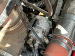 Engine with A/C Compressor