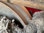 Undercarriage with Front Idler Wear