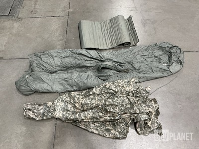 (14) Wet Weather Ponchos, (24) Sleeping Bags & Assorted Items