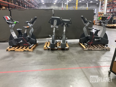 (6) Life Fitness CLSC Upright Exercise Bicycles