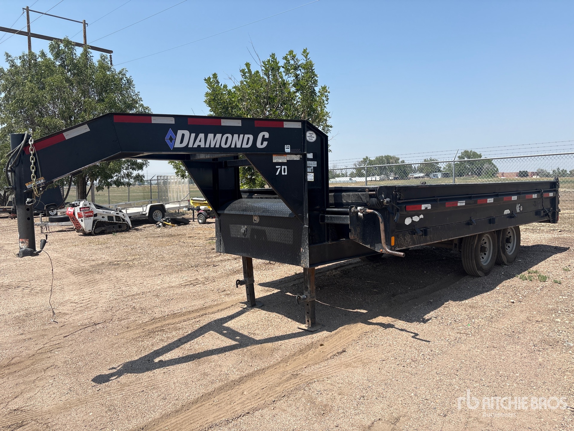 2019 Diamond C 250DOD-16X19 16 ft T/A Gooseneck Dump Utility Trailer