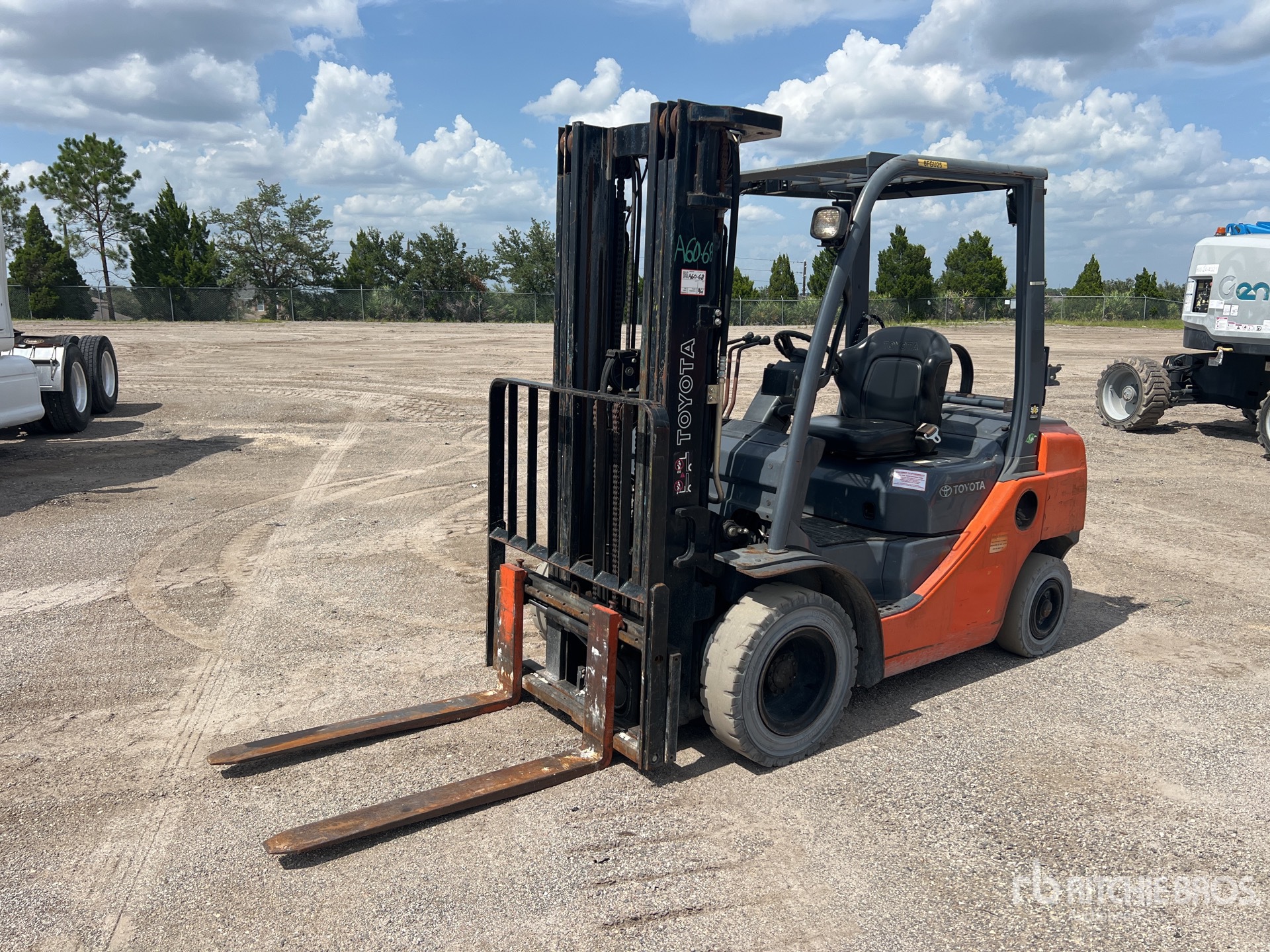 2019 Toyota 8FGU25 4500 lb Forklift