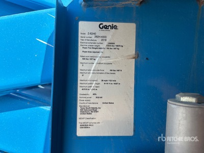 2019 Genie Z-62/40J Podnośnik Przegubowy