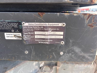 2021 Volvo EC140EL Tracked Excavator
