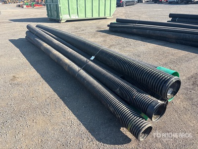 Quantity of (5) Corrugated HDPE Drainage Pipe