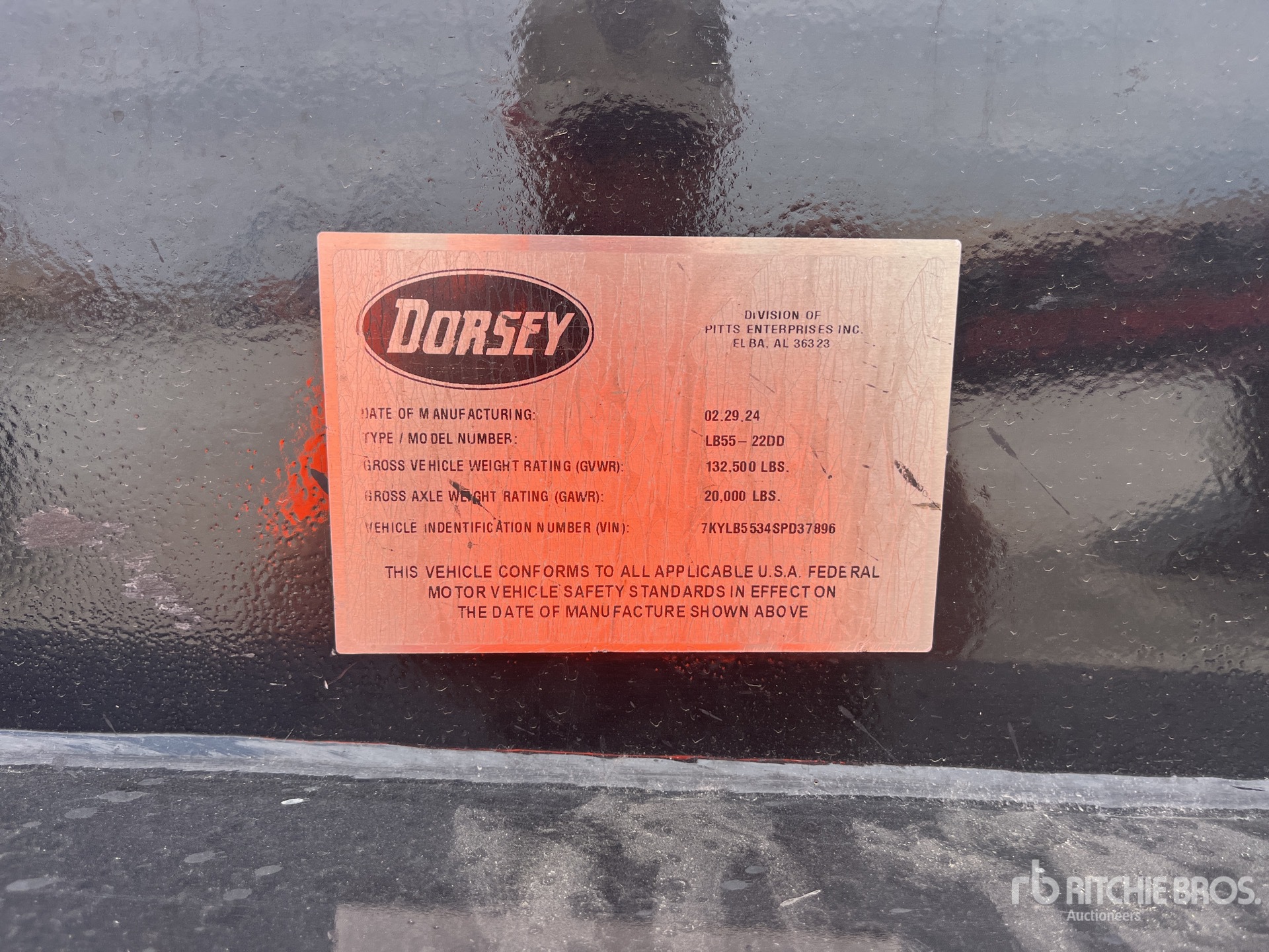 2025 Dorsey Contender Tri/A Lowboy Trailer