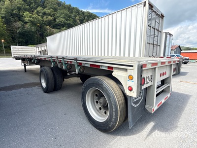 2018 MAC TNAR48AA 48 ft T/A Spread Axle Flatbed Trailer
