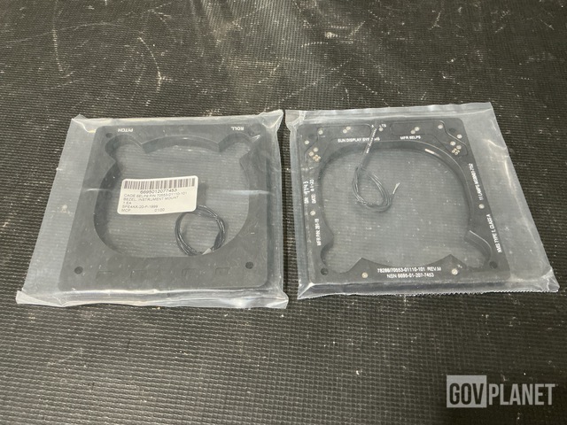 (2) Sikorsky 70553-01110-101 Instrument Mounting Bezels