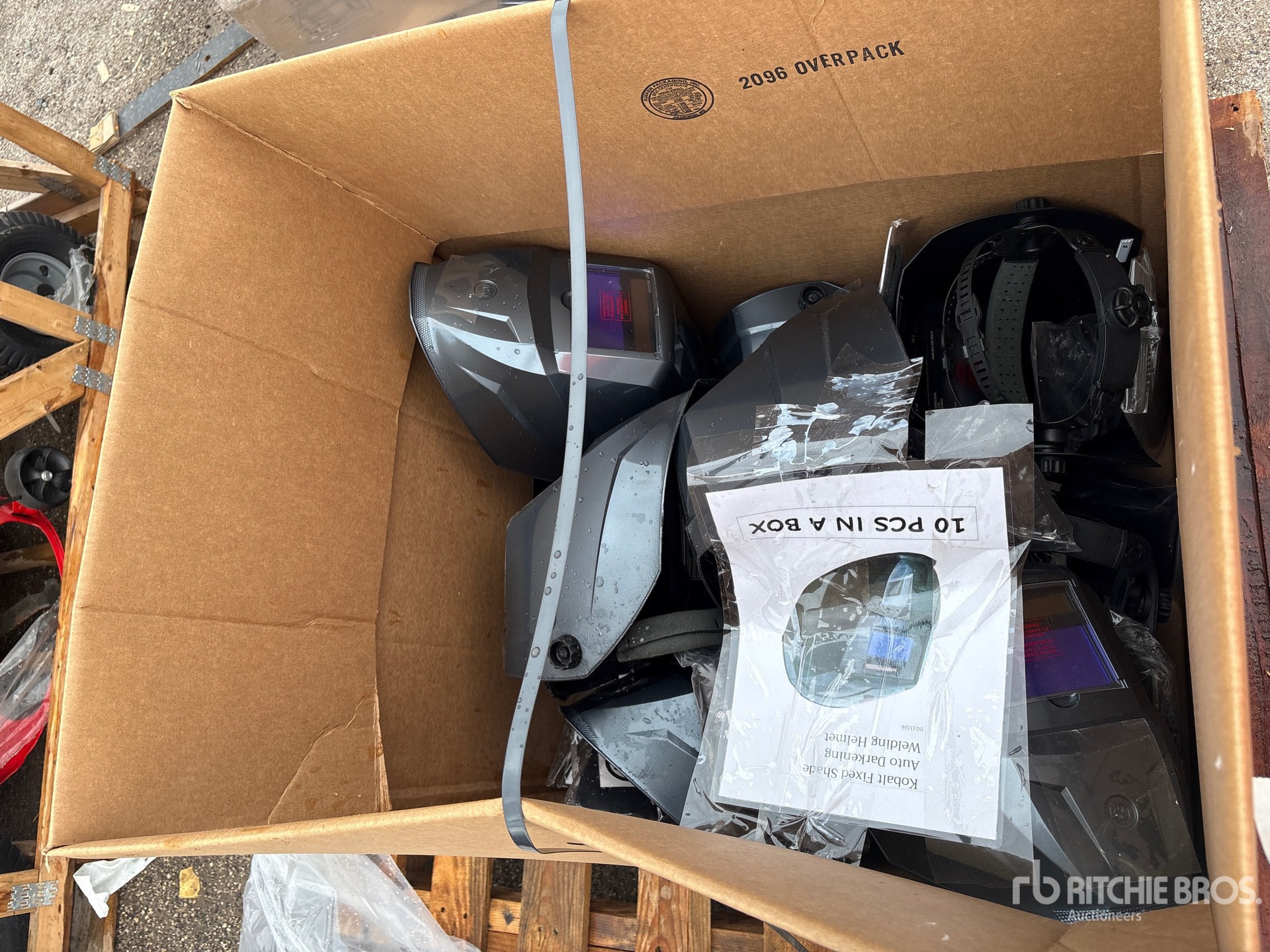 Quantity of (10) Kobalt Fixed Shade Auto Darkening Welding Helmet