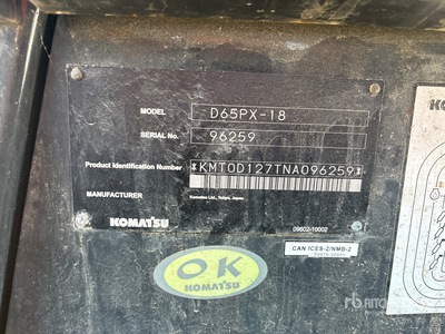 2023 Komatsu D65PX-18 Apripista cingolato