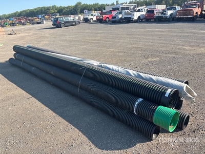 Quantity of (4) Corrugated HDPE Drainage Pipe