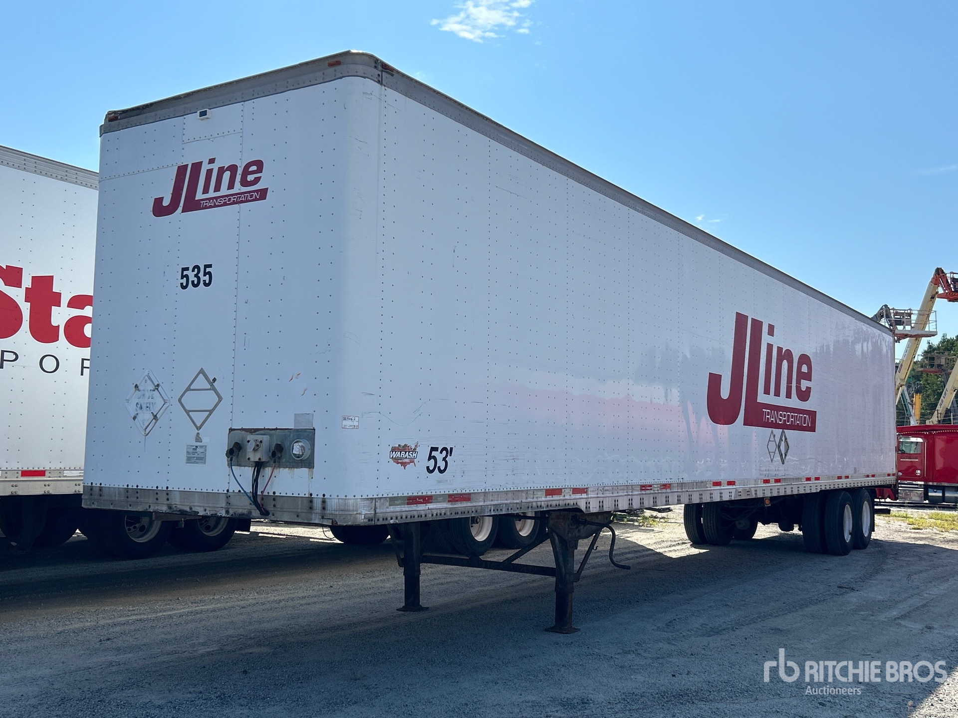 2008 Wabash 53 ft x 102 in T/A DVLHHSA Van Trailer