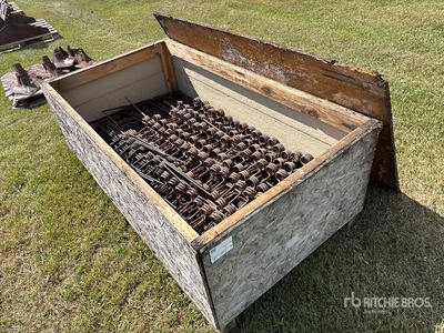 Quantity of (227) 3/8 in X 16 in Harrow Tines