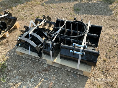 Quantity of (9) 2026 AGT 12EX-ATA Mini Excavator Attachments Accessoire divers pour pelle (Unused)