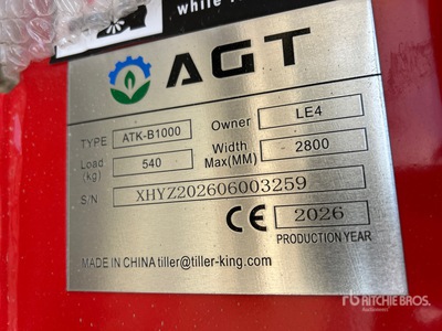 2026 AGT ATK-B1000 2 Post 10000 lb رافع المركبات (Unused)
