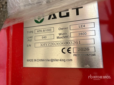 2026 AGT ATK-B1000 2 Post 10000 lb رافع المركبات (Unused)