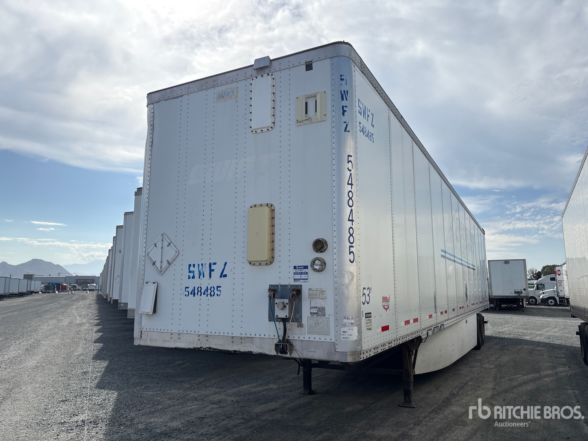2008 Wabash 53 ft T/A Van Trailer