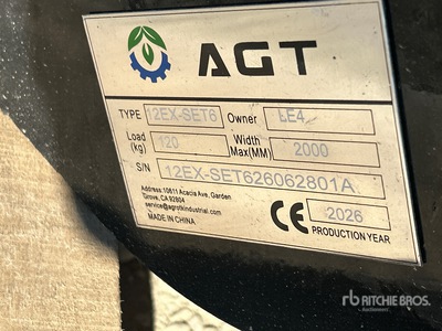 Quantity of (6) 2026 AGT 12EX-SET6 Mini Excavator Attachment Set (Unused)