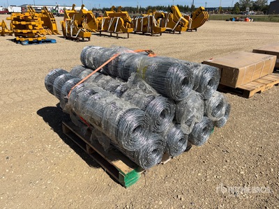 Quantity of (10) 2026 BYT FFC762 330 ft x 4 ft Galvanized Fencing (Unused)