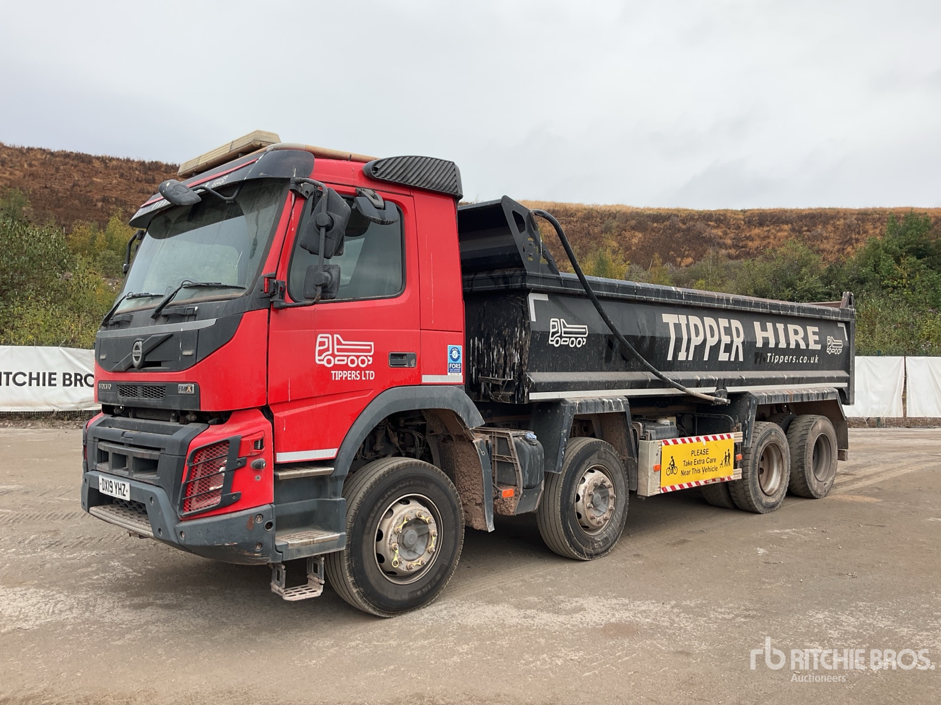 2019 Volvo FMX500 8x4 Twin-Steer Extended Cab Tipper Quad/A Dump Truck