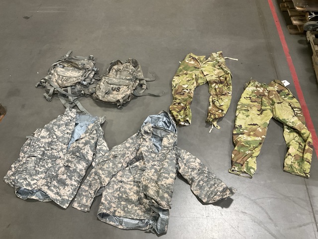(14) Pairs of Cold Weather Trousers, (5) Cold Weather Parkas & Assorted Items (14) Pairs of Cold Weather Trousers, (5) Cold Weather Parkas & Assorted Items