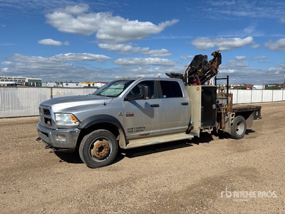 2012 Hiab 077BS-3CLX 3350 kg Knuckle Boom on 2012 Ram 5500 SLT 4x4 Crew Cab ブームトレーラー