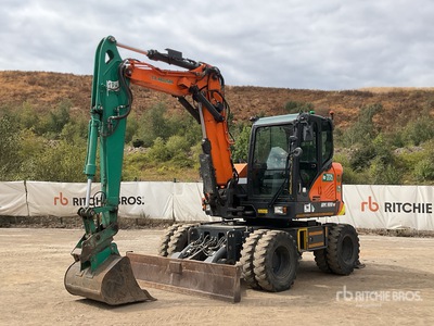 2022 Doosan DX100W-7 Mobilbagger
