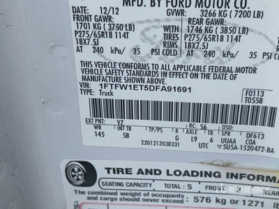 2013 Ford F-150 4x4 Crew Cab Pickup