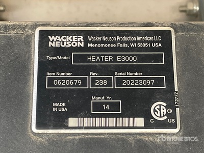 2014 Wacker Neuson E3000 Heater Chauffage au sol