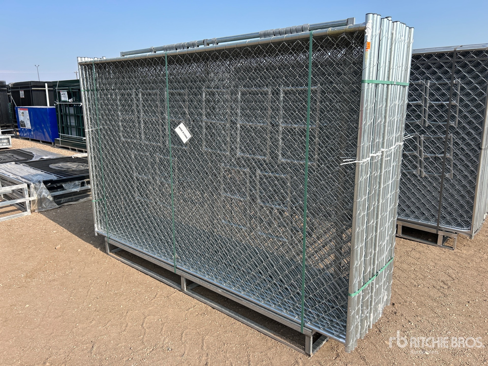 Quantity of (20) 10 ft x 6 ft Chain Link Temporary Site Fence