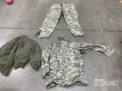 (54) Cold Weather Parkas, (3) Cold Weather Jackets & Assorted Items