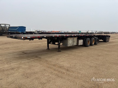 2013 Manac 32 ft Super B-Train Lead Flatbed Trailer