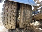 Underbody with Right Center Drive Tires