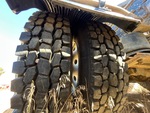 Underbody with Left Center Drive Tires