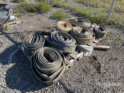 Quantity of (2) Pallets of 4 inch Lay Flat Hose