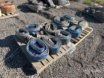 Quantity of (2) Pallets of 4 inch Lay Flat Hose
