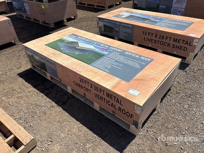 2026 AGR MC2030 20 ft x 30 ft Metal Carport (Unused)