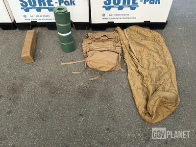 (72) Assorted Sleeping Mats, (2) Sleeping Bags & (17) Field Packs
