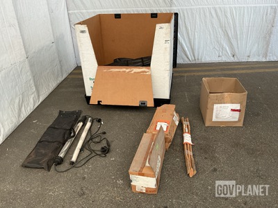 (18) Tent Light Kits, (3) Wooden Ax Handles & (6,802) Clear Plastic Protectors