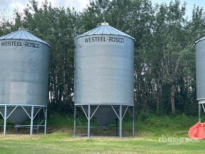 Westeel  Rosco +/- 2000 bu 6 Ring Hopper Grain Bin