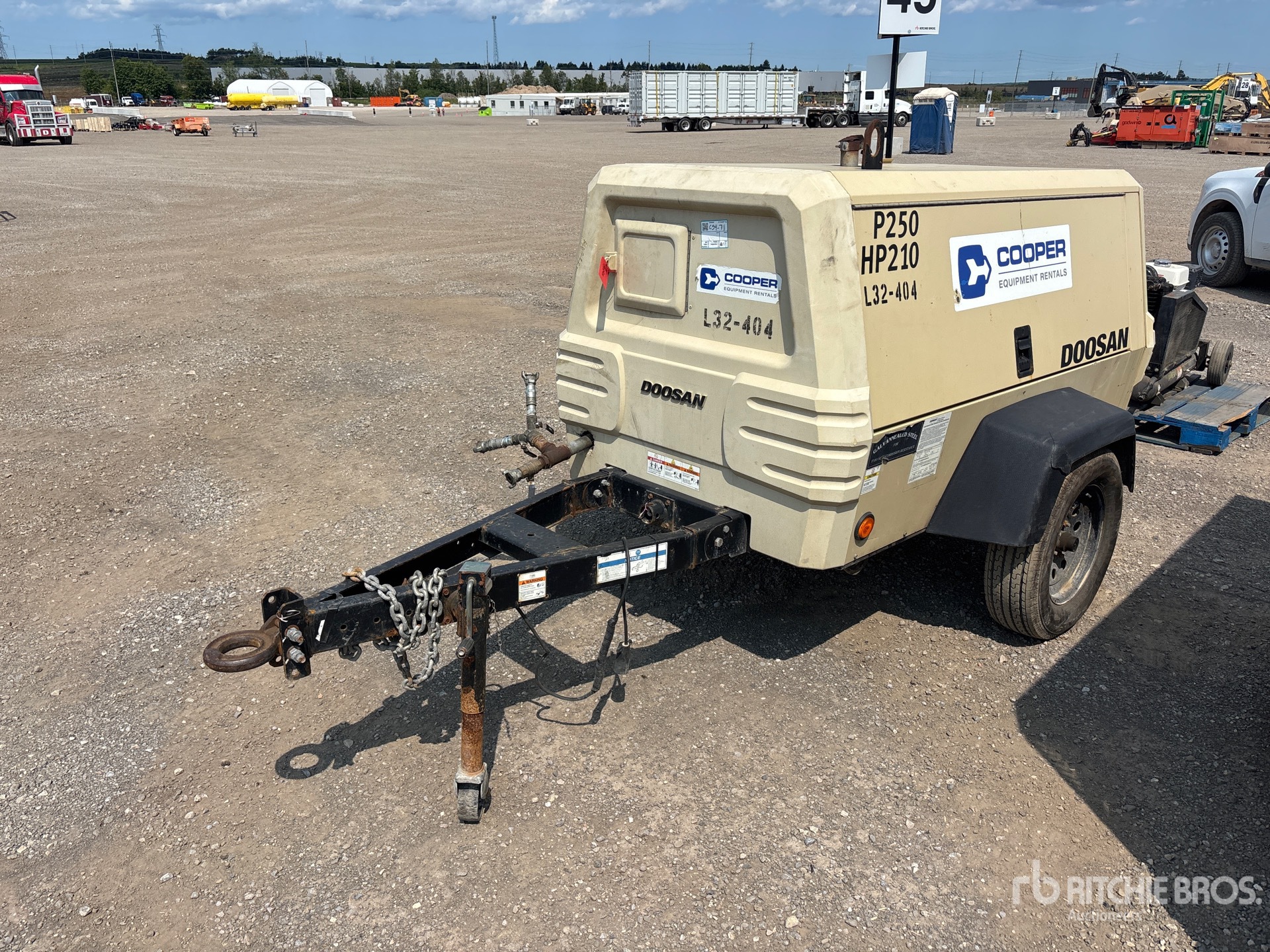 2019 Doosan P250/HP210WDO-T Mobile Air Compressor