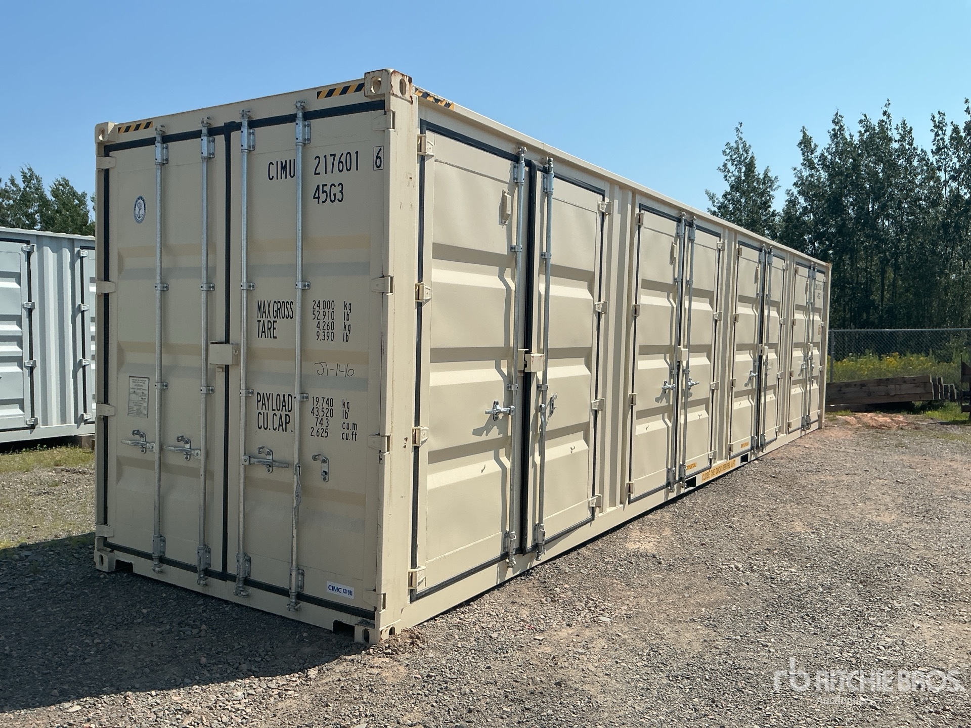 2026 40 ft High Cube Multi-Door Storage Container