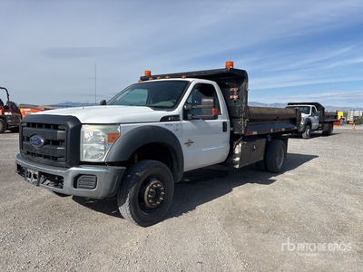 2015 Ford F-550 4x4 Flatbed Dump Truck