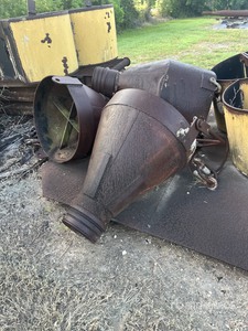 Quantity of (4) Tremie Fill Cones and 10 ft Sectional Concrete Tremie Pipes