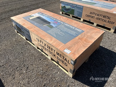2026 AGR LS1228 12' x 28' Livestock Shelter (Unused)