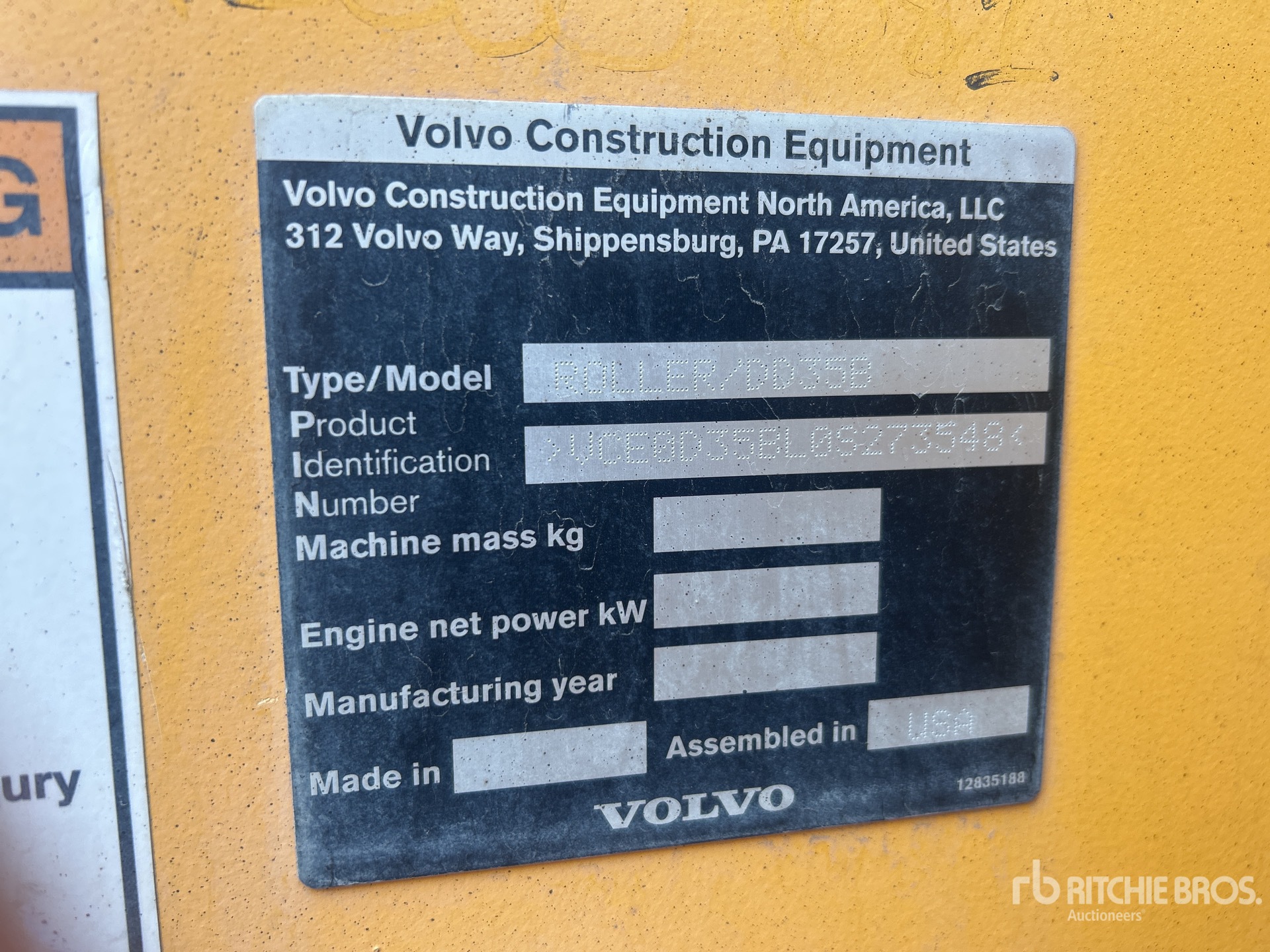 Volvo DD35B Double Drum Roller