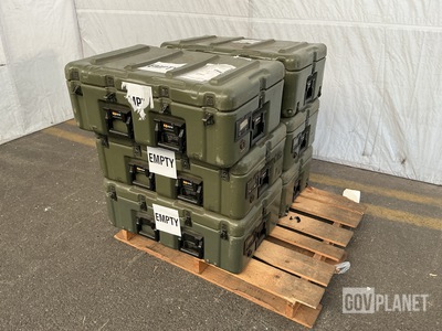 (6) Medical Instrument & Supply Storage Cases
