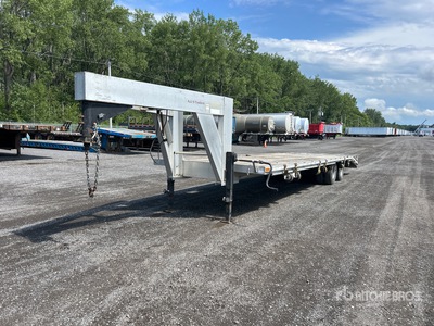 2014 AJJ'S T-205 30 ft T/A Gooseneck Equipment Trailer
